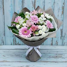 Букет цветов из:  Герберы, Альстромерии и Хризантемы #REPLACE_PRED# Усть-Уде