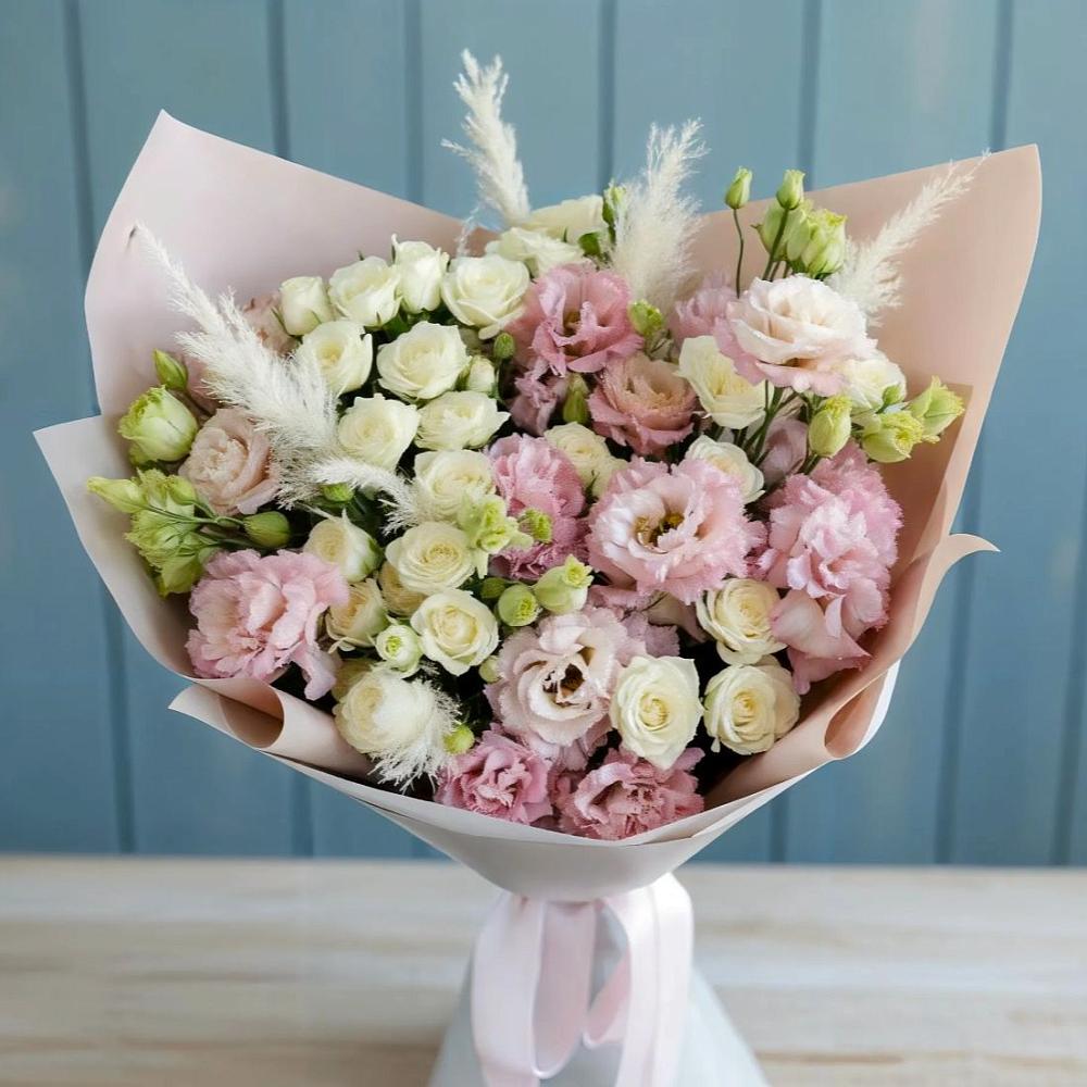 Букет цветов из: Альстромерии и Розы в Усть-Уде