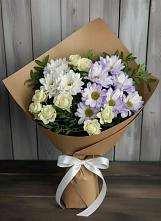 Букет цветов из:  Хризантемы и Розы в Усть-Уде