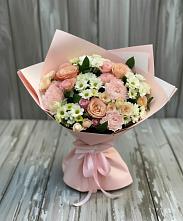 Букет цветов из:  Гвоздики, Розы и Хризантемы в Усть-Уде