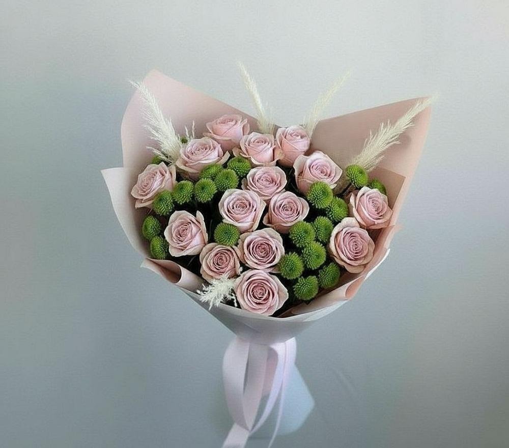 Букет цветов из: Розы и Хризантемы в Усть-Уде