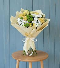 Букет цветов из:  Хризантемы и Розы #REPLACE_PRED# Усть-Уде