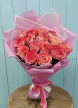 Букет 15 Розовых роз Равель в Усть-Уде