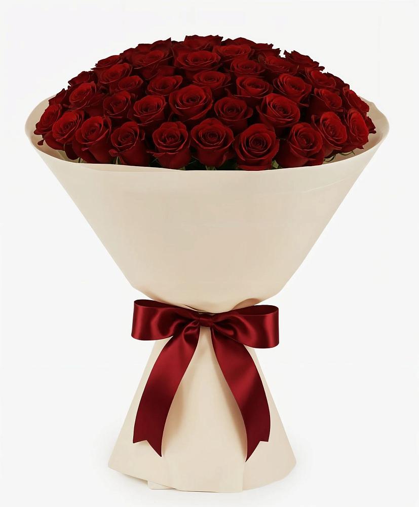 Букет 101 Бордовая роза Блэк Бакарра в Усть-Уде