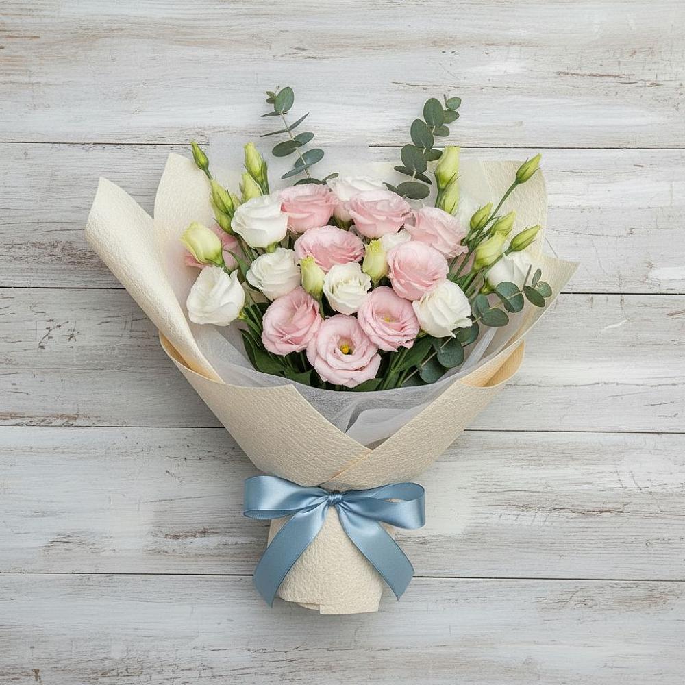 Букет цветов из: Лизиантусы в Усть-Уде